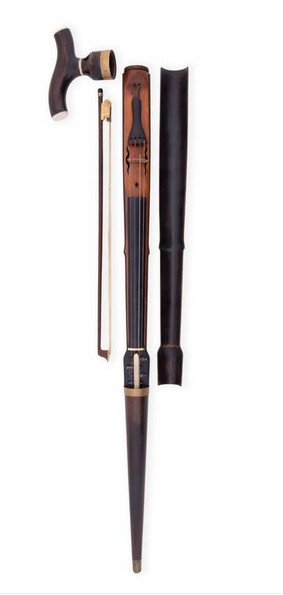VIOLIN - WALKING STICK CANE - Violin - Cane Violin